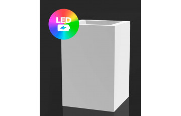 Pot de fleur 50x50x100 STUDIO PLANTERS Led RGBW et batterie par Studio Vondom - Vondom