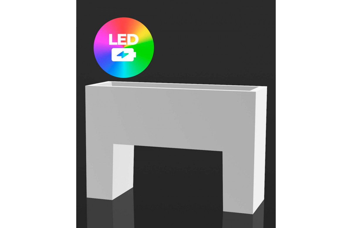 Pot de fleur 40x120x80 STUDIO PLANTERS Led RGBW et batterie par Studio Vondom - Vondom