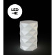 Pot de fleur 40x40x60 MARQUIS led blanc par JM Ferrero - Vondom