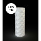 Pot de fleur 30x30x82 MARQUIS led blanc par JM Ferrero - Vondom