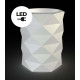 Pot de fleur 80x80x100 MARQUIS led blanc par JM Ferrero - Vondom