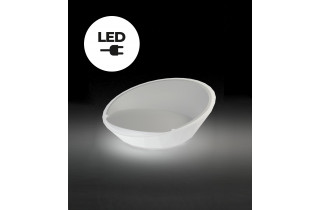 Lit de jardin ULM led blanc par Ramon Esteve - Vondom