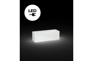 Pot de fleur 40x120x40 FAZ led blanc par Ramon Esteve - Vondom