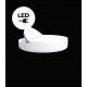 Lit de jardin inclinable ULM led blanc par Ramon Esteve - Vondom