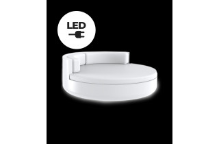 Lit de jardin ULM led blanc par Ramon Esteve - Vondom