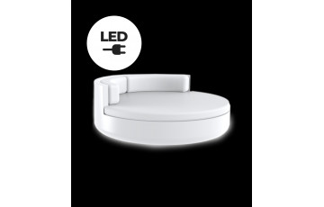 Lit de jardin ULM led blanc par Ramon Esteve - Vondom