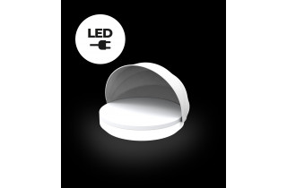 Lit de jardin VELA led blanc par Ramon Esteve - Vondom