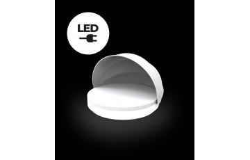 Lit de jardin VELA led blanc par Ramon Esteve - Vondom