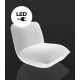 Fauteuil de jardin PILLOW led blanc par Stefano Giovannoni & Elisa Gargan - Vondom