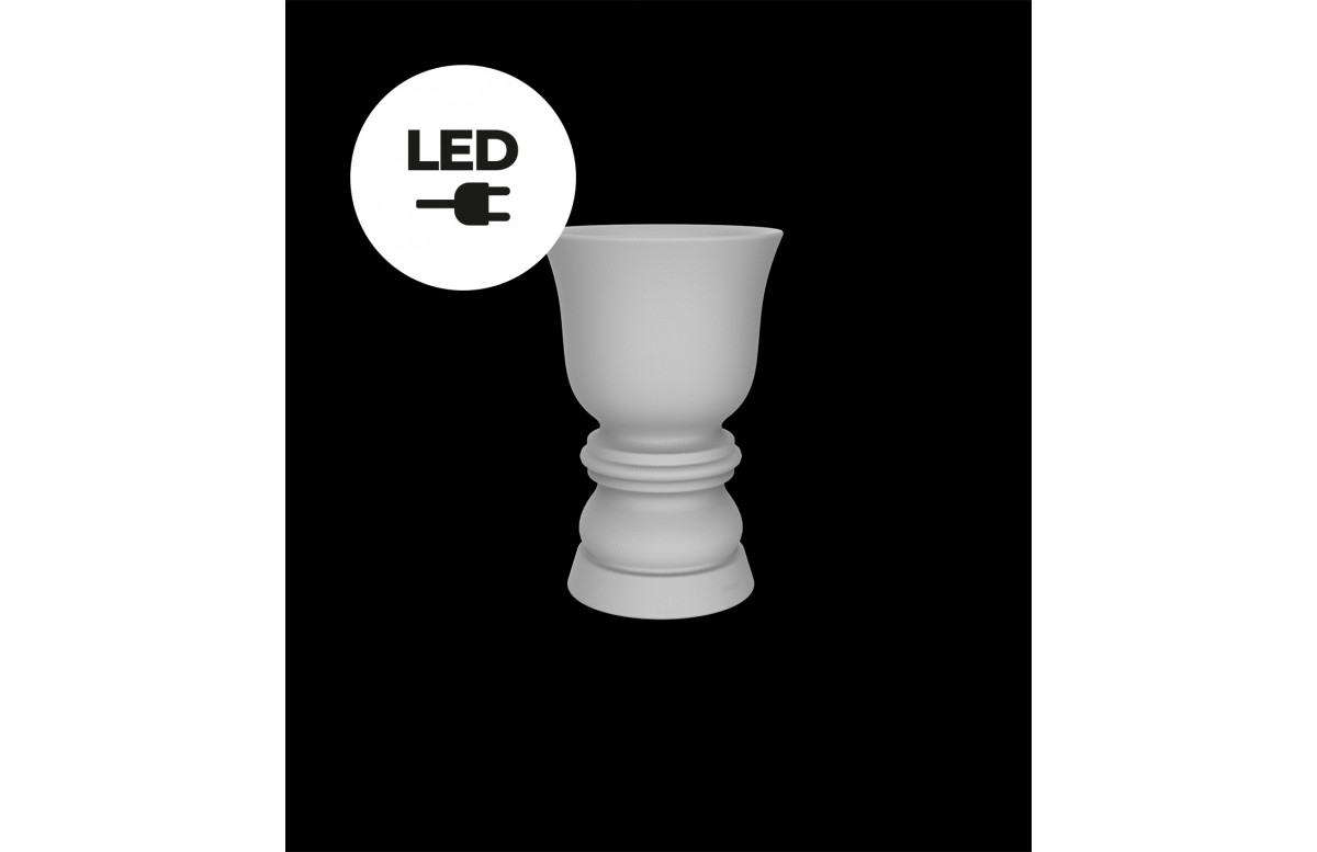 Pot de fleur Ø42x65 SUAVE led blanc par Marcel Wanders - Vondom