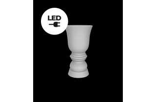 Pot de fleur SUAVE led blanc par Marcel Wanders - Vondom