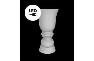 Pot de fleur SUAVE led blanc par Marcel Wanders - Vondom