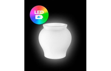 Pot de fleur Ø125x120 VENUS LED RGBW et batterie par Marcel Wanders - Vondom