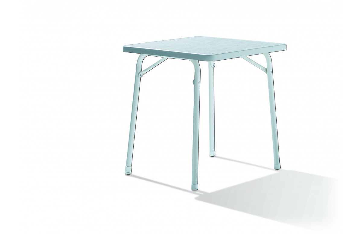 Table pliante de jardin carrée 2 personnes plateau Mecalit-pro - Sieger