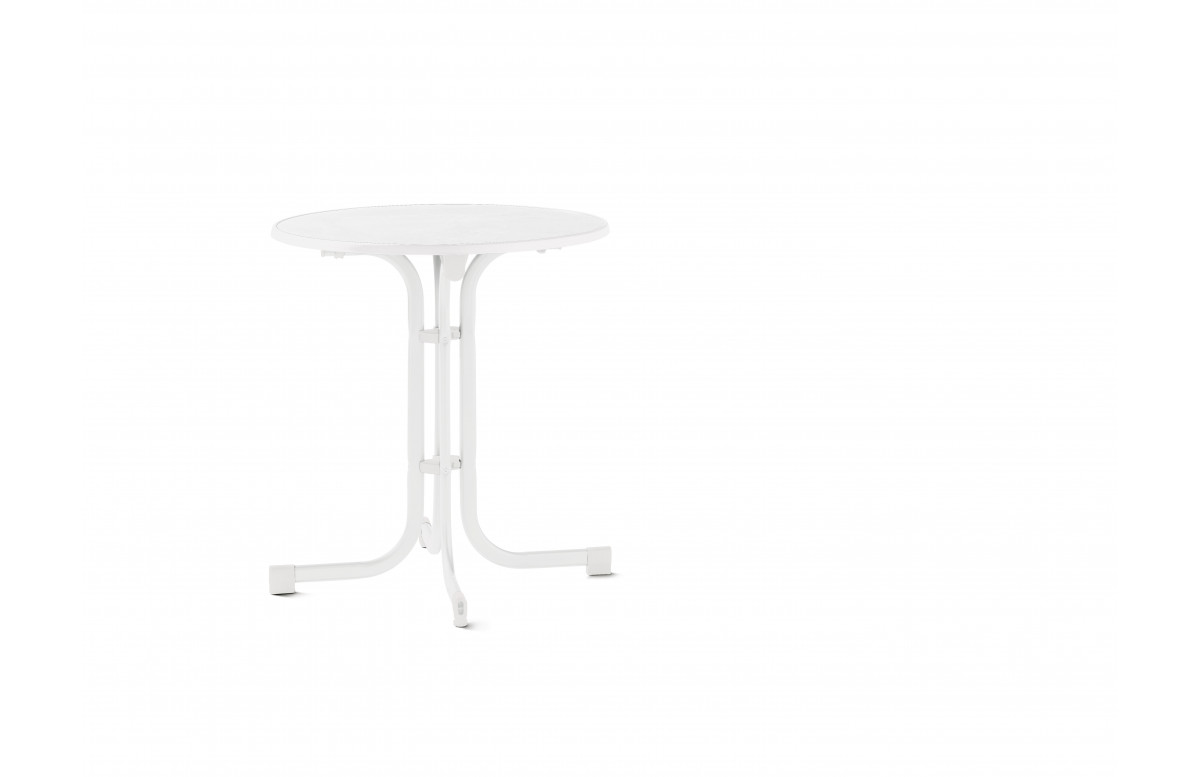 Table de jardin boulevard ronde pliante 1 à 2 personnes pieds Tulipe plateau Mecalit-pro - Sieger