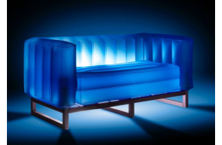 Canapé de jardin gonflable YOMI EKO lumineux en aluminium et TPU translucide - Mojow Design