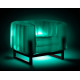 Fauteuil de jardin gonflable YOMI EKO lumineux en bois et TPU translucide - Mojow Design