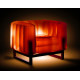 Fauteuil de jardin gonflable YOMI EKO lumineux en bois et TPU translucide - Mojow Design