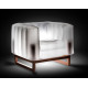 Fauteuil de jardin gonflable YOMI EKO lumineux en bois et TPU translucide - Mojow Design