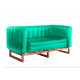 Canapé de jardin gonflable YOMI EKO lumineux bois et TPU translucide - Mojow Design