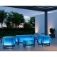 Salon de jardin gonflable avec table basse YOMI EKO lumineux en aluminium et TPU - Mojow Design