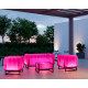 Salon de jardin gonflable avec table basse YOMI EKO lumineux en aluminium et TPU - Mojow Design