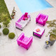 Salon de jardin gonflable avec table basse YOMI EKO bi-color en aluminium et TPU - Mojow Design