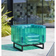 Salon de jardin gonflable avec table basse YOMI EKO bi-color en aluminium et TPU - Mojow Design