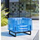 Salon de jardin gonflable avec table basse YOMI EKO bi-color en aluminium et TPU - Mojow Design