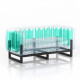 Salon de jardin gonflable avec table basse YOMI EKO bi-color en aluminium et TPU - Mojow Design