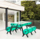 Table de jardin gonflable ZIBA 6 personnes en aluminium et PVC - Mojow Design