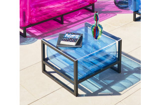 Table basse de jardin gonflable YOKO EKO en aluminium et TPU - Mojow Design