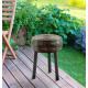 Tabouret de jardin gonflable FLOOFY aluminium et TPU - Mojow Design