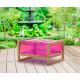 Pouf de jardin gonflable YOKO EKO en bois et TPU - Mojow Design