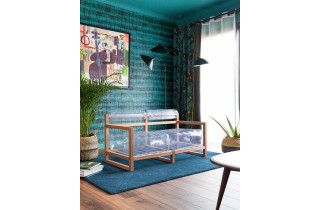 Canapé de jardin gonflable YOKO EKO en bois et TPU - Mojow Design