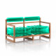 Canapé de jardin gonflable YOKO EKO en bois et TPU - Mojow Design