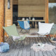 Grand fauteuil de jardin pliant POP UP XL imprimé Lafuma Mobilier