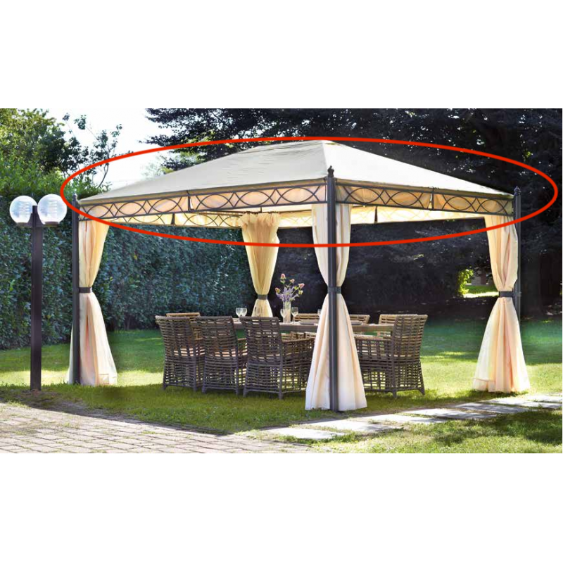 Accessoire pergola et tonnelle GENERIQUE Toile de toit de rechange