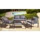 Salon de jardin bas 4 personnes Passy - MON JARDIN COSY