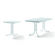 Lot de 2 Tables de jardin pliantes 2 et 4 personnes pieds Tulipe plateau Mecalit-pro - Sieger