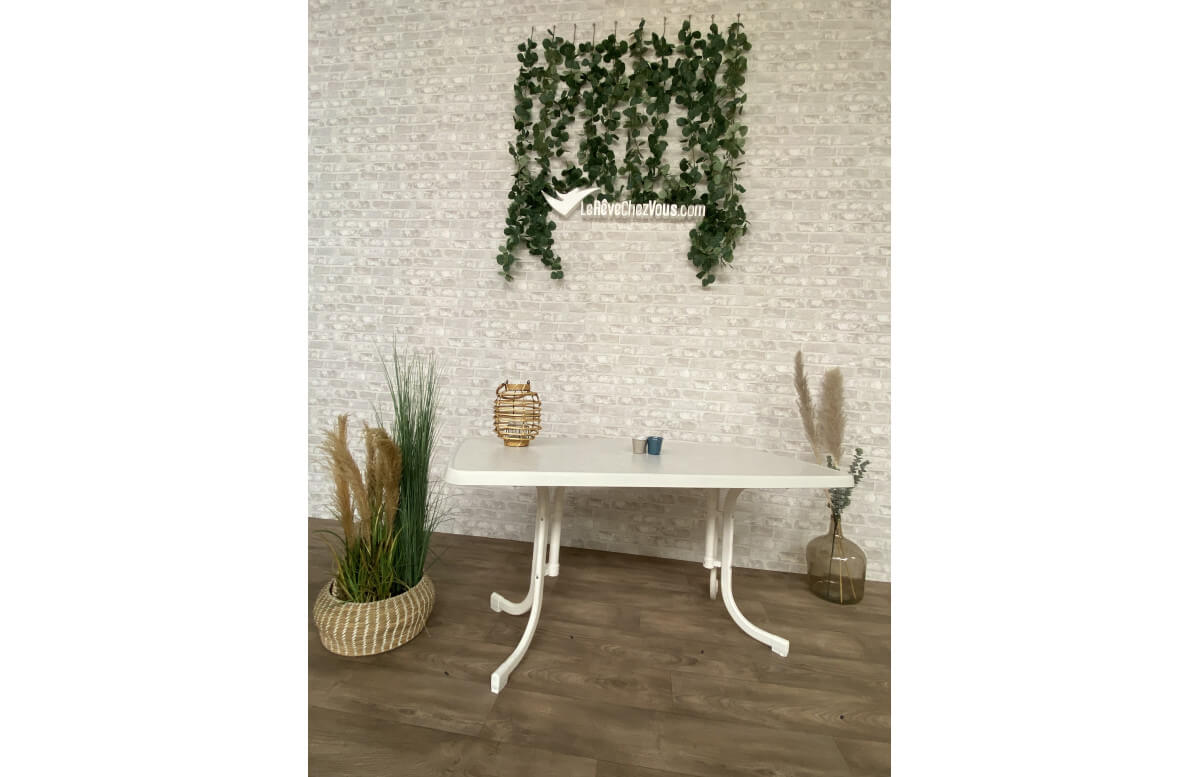 Table de jardin rectangulaire pliante 4 personnes pieds Tulipe plateau Mecalit-pro - Sieger