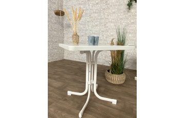 Table de jardin carrée pliante 2 personnes pieds Tulipe plateau Mecalit-pro - Sieger