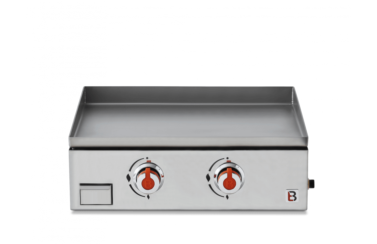 Plancha gaz Joana 2 feux inox gris Brasero