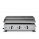 Plancha gaz SILVIA II G 3 feux inox Brasero