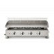 Plancha gaz SILVIA II G 4 feux inox Brasero