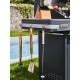 Barbecue Plancha Bi-Energy Gun Metal Brasero