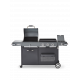 Barbecue Plancha Bi-Energy Gun Metal Brasero