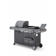 Barbecue Plancha Bi-Energy Gun Metal Brasero