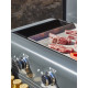 Plancha gaz 4 brûleurs Lola inox sur chariot Brasero