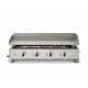 Plancha gaz SILVIA II G 4 feux inox Brasero